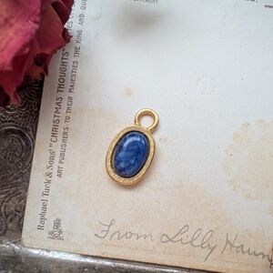 Elegant Blue and Gold Pendant